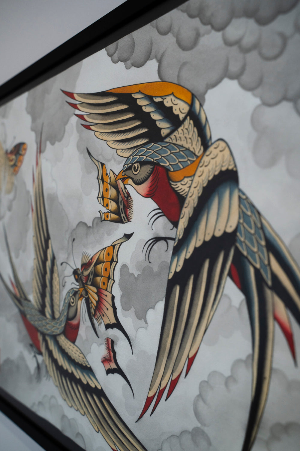 Swallows vs. Butterfly